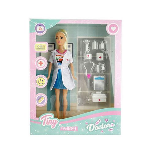 Muñeca Tiny Fantasy Doctora Remera Isla Remera