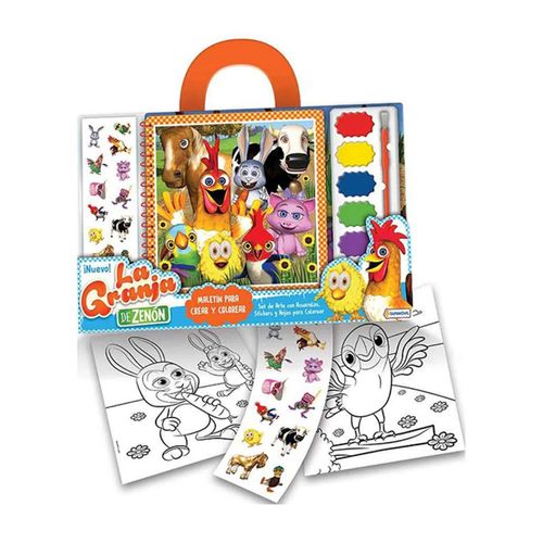Maletin Para Crear Y Colorear Con Acuarela La Granja De Zenon