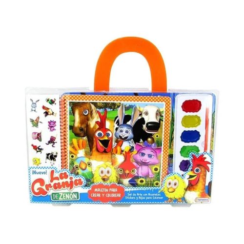 Maletin Para Crear Y Colorear Con Acuarela La Granja De Zenon