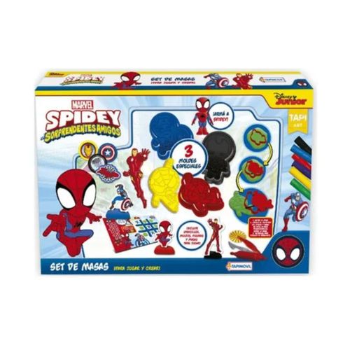 Set De Masas Con 3 Moldes 3D Spidey Marvel