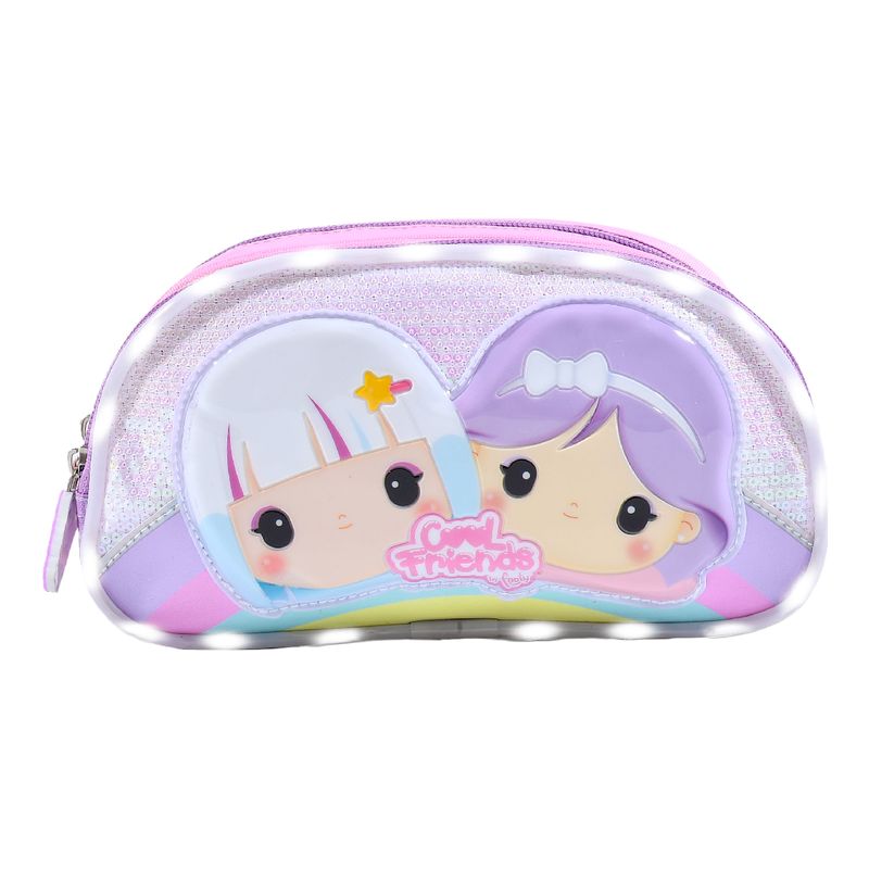 F18012-CARTUCHERA-2-CIERRES-CLED-C.-FRIENDS-LILA