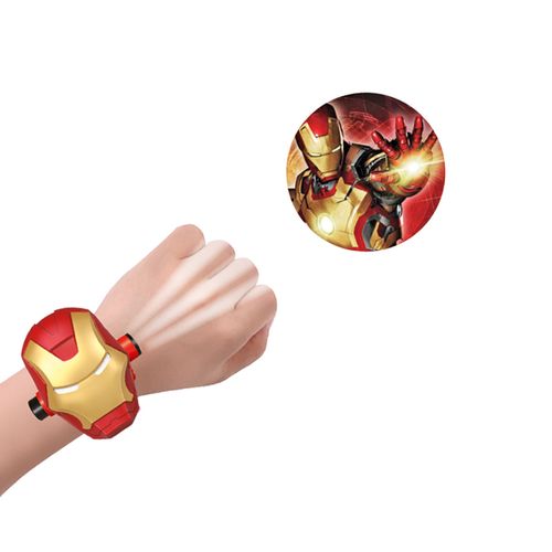 Reloj Digital Infantil Avengers Proyector De Imagenes Iron Man