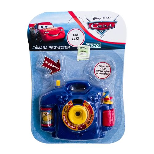 Cámara Proyector de Imágenes Cars Azul Y Amarillo Con Luz Ditoys