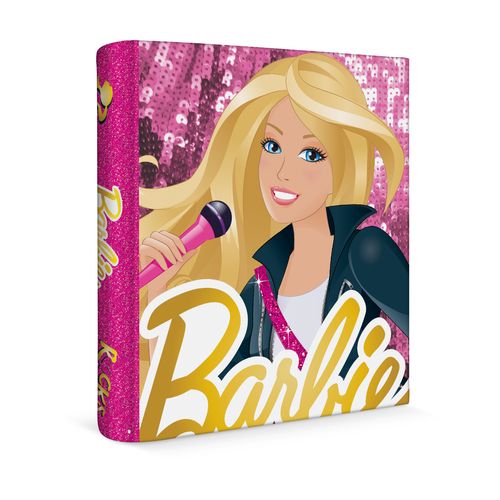 Carpeta Escolar 3 Anillos Barbie Microfono