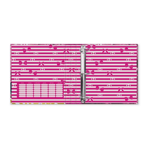 Carpeta Escolar 3 Anillos Barbie Microfono