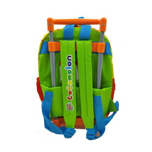 Mochila Escolar Carro 12" Cocomelon Letras Y Numeros