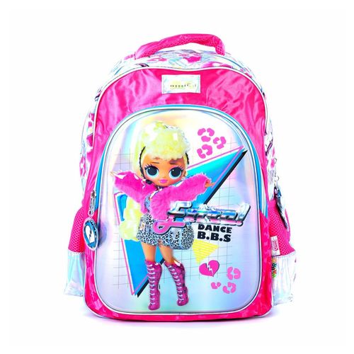 Mochila Escolar Espalda 17"  LOL OMG Glitter Extra 3D