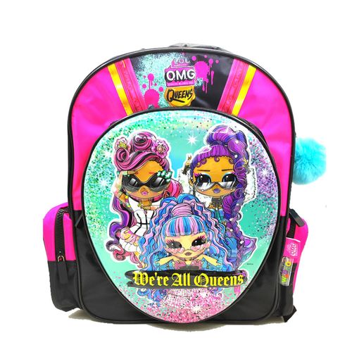 Mochila Escolar Espalda 14" LOL Queens C Line Fucsia
