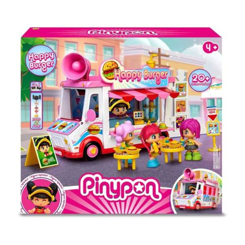 Pinypon Camion De Hamburguesas Happy Burger Con Figura