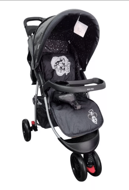 Coche Mickey Travel System Gris Topo
