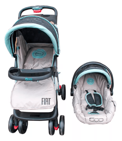 Coche de Paseo Fiat Literider Beige/Aqua