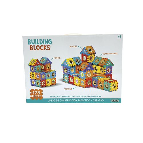 Laberinto Con Bloques Y Tubos Bolitas Rolling Ball 178 Pzs