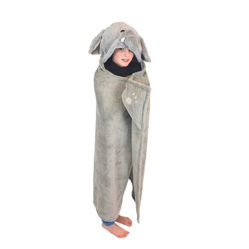 Peluche Animal Hooded Manta 130 CM Cozy Noxxiez Elefante