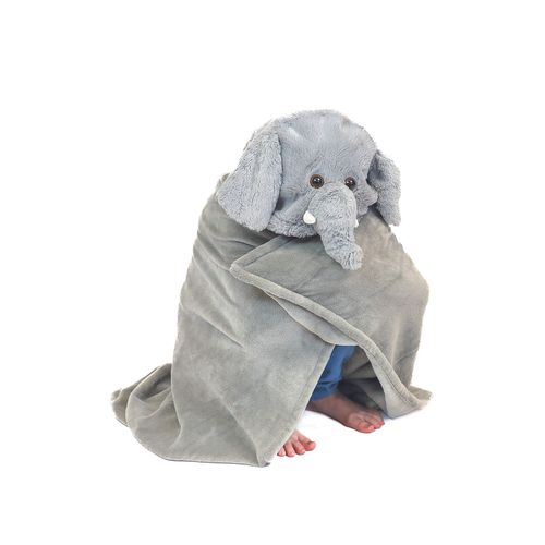 Peluche Animal Hooded Manta 130 CM Cozy Noxxiez Elefante