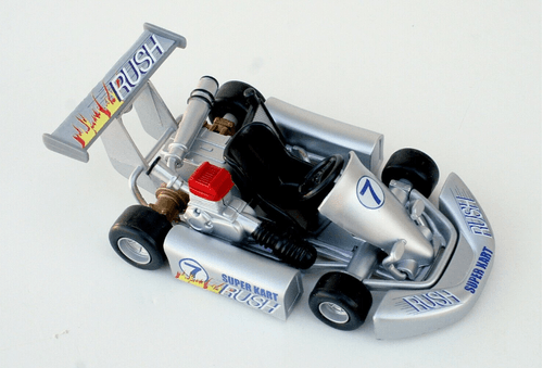 Karting Escala 1:36 Pull Back Gris