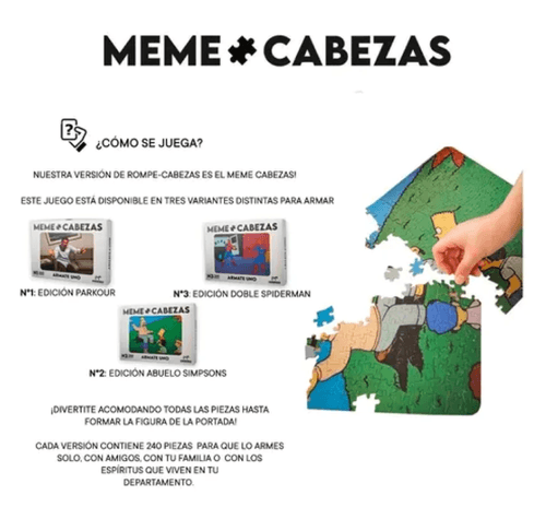 Meme cabezas Spiderman