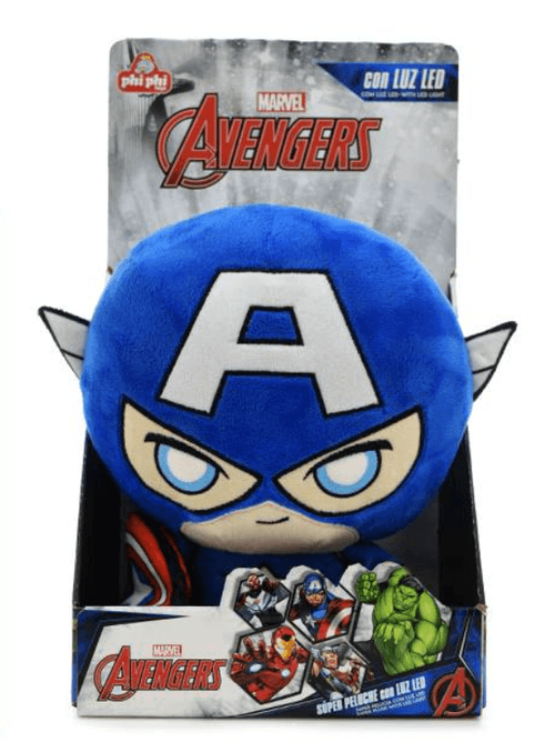 Peluche Capitan America con Luces Marvel