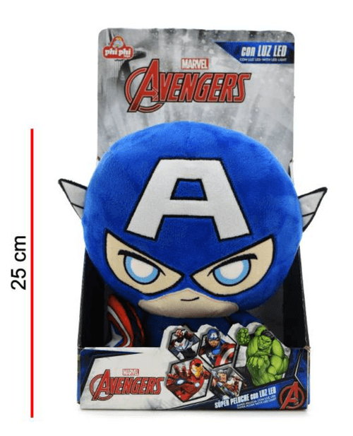 Peluche Capitan America con Luces Marvel