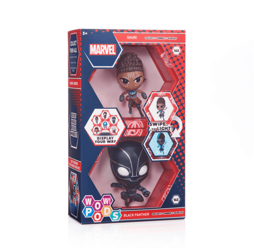 Figura Wow Pod Shuri y Black Panther con Luz- Marvel Avengers