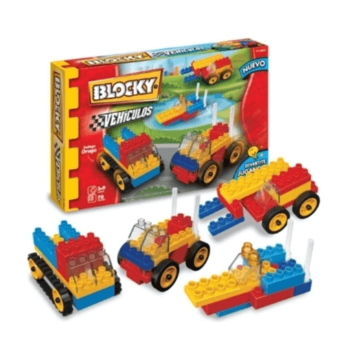 Ladrillo Blocky Vehículos 70 Piezas.