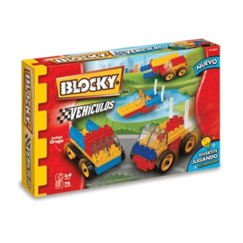 Ladrillo Blocky Vehículos 70 Piezas.