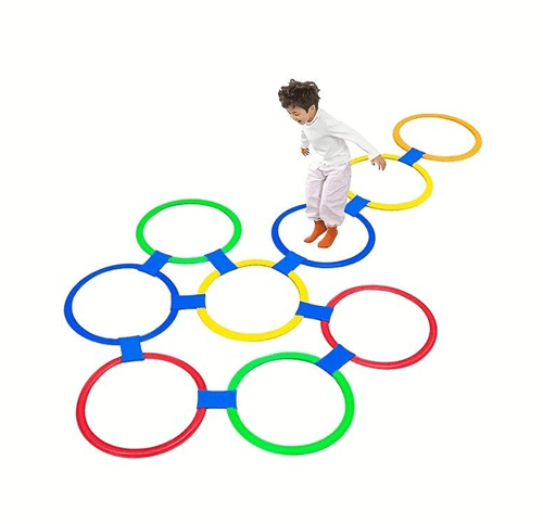 Set de aros de colores rayuela 28cm