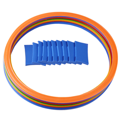 Set de aros de colores rayuela 28cm