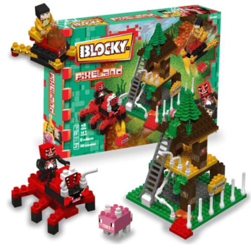 Blocky Pixeland Bosque Arácnido
