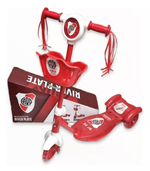 Monopatin River Plate Con Luz Y Sonido Escudo River