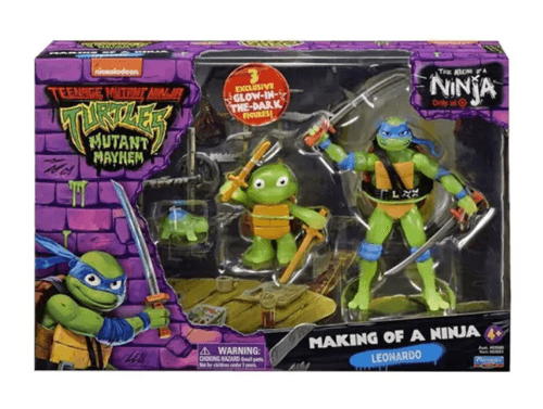 Tortugas Ninja Pack x3 Figuras Leonardo