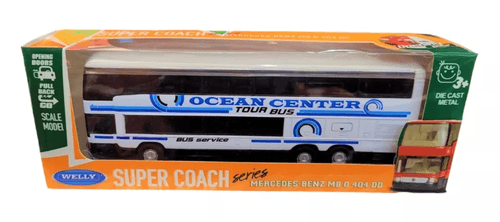 Bus Super Coach Pull Back- Dorado