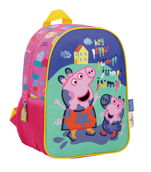 Mochila Espalda Peppa Pig 12” Lodo Rosa