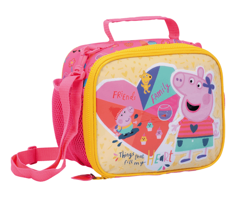 Lonchera Peppa Pig Corazon Amarillo