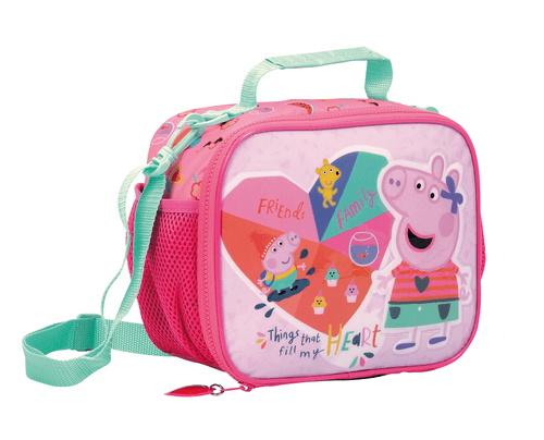 Lonchera Peppa Pig Corazon Rosa