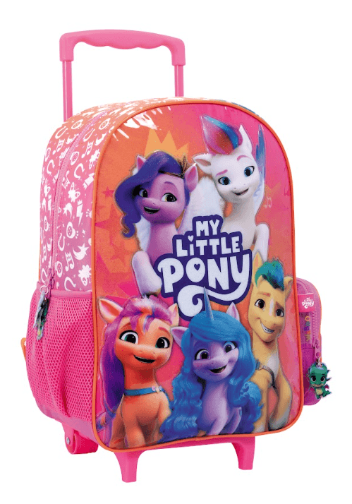 Mochila Carro My Little Pony 16” Rosa y Naranja