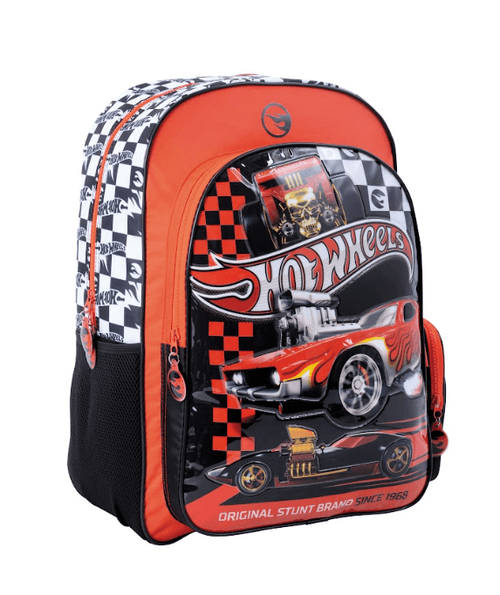Mochila Espalda Hot Wheels 18” Red Car Rojo