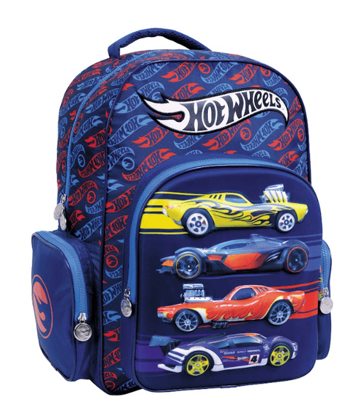 Mochila Espalda Hot Wheels 18” Fast Azul