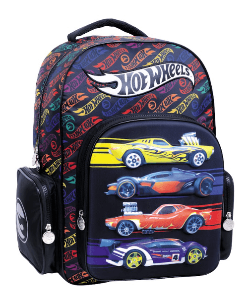 Mochila Espalda Hot Wheels 18” Fast Negro