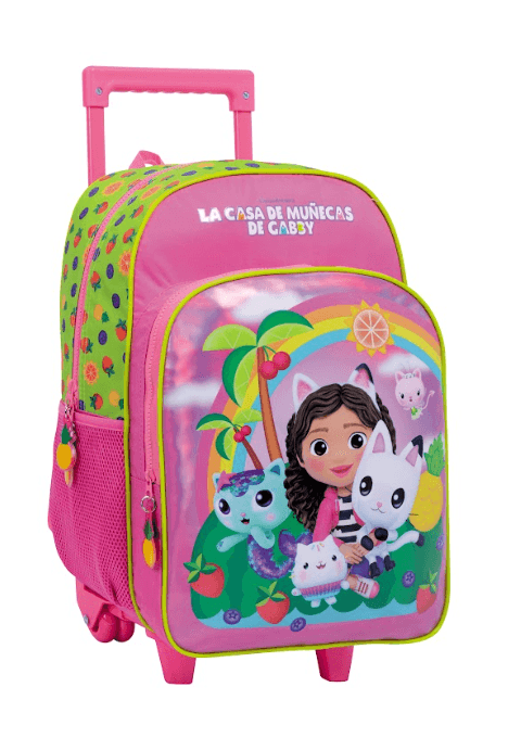 Mochila Carro Gabby’s DollHouse 16” Rainbow Verde