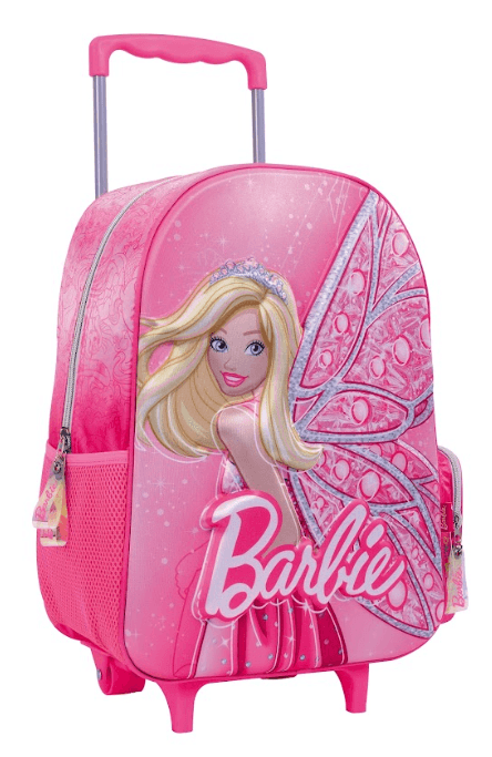 Mochila Carro Barbie 16” Fantasy Rosa