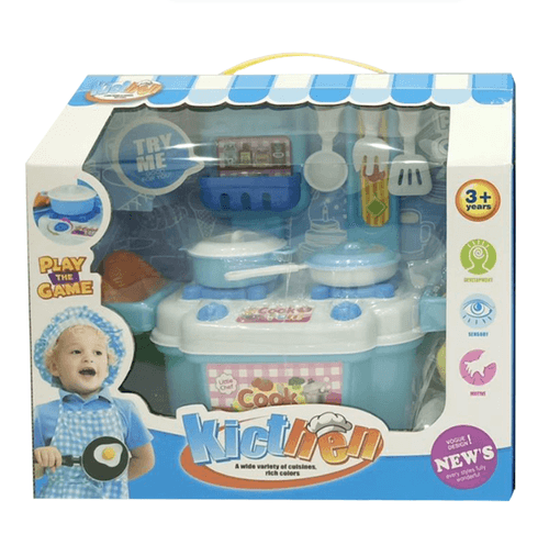 Super Set de Cocina con Accesorios Celeste