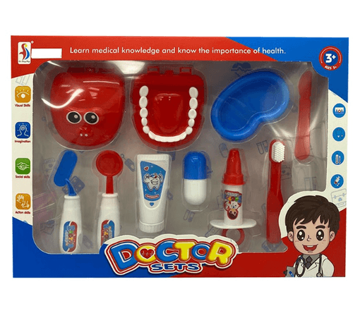 Caja Playset de Dentista Rojo