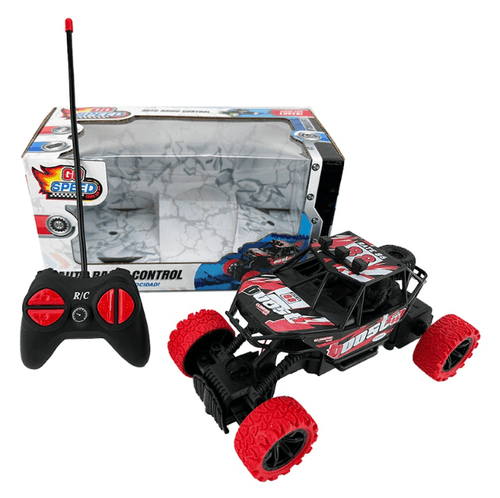 Auto a Radio Control Ruedas de Goma Chico Rojo