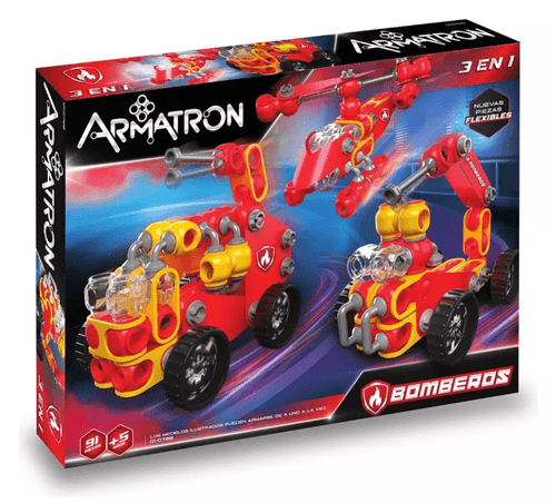 Armatron Flex Bomberos 3 En 1 91 Pzs