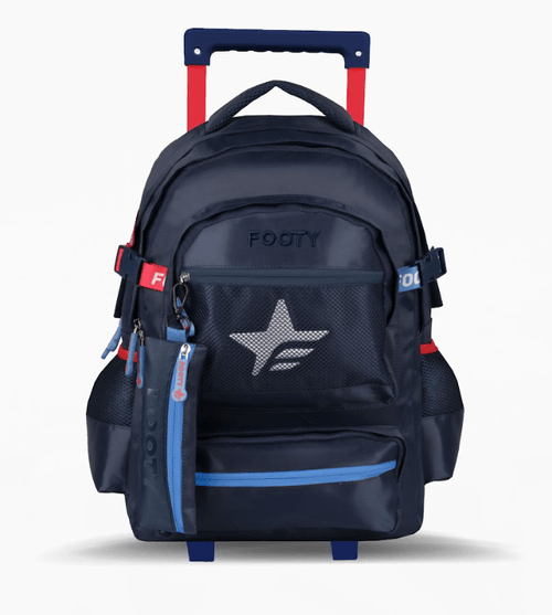 Mochila Carro Footy Big Kids 18” Star Azul