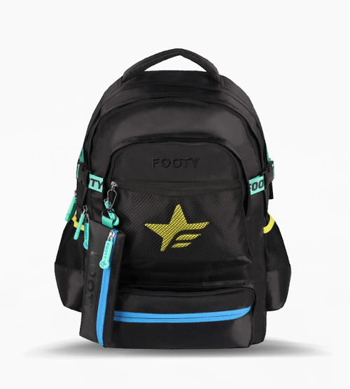 Mochila Espalda Footy Big Kids 18” Star Negra