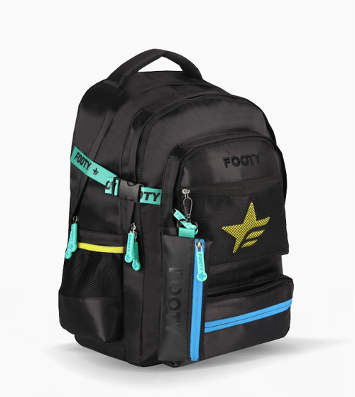 Mochila Espalda Footy Big Kids 18” Star Negra