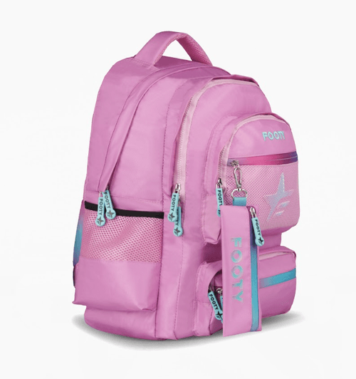 Mochila Espalda Footy Big Kids 18” Star Rosa