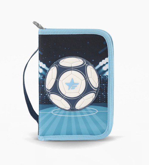 Cartuchera Footy Champion Rigida Celeste