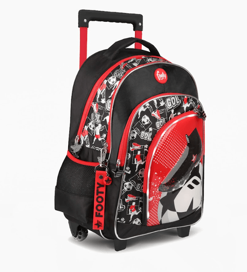 Mochila Carro 18” Footy Botin con Luz Led Rojo